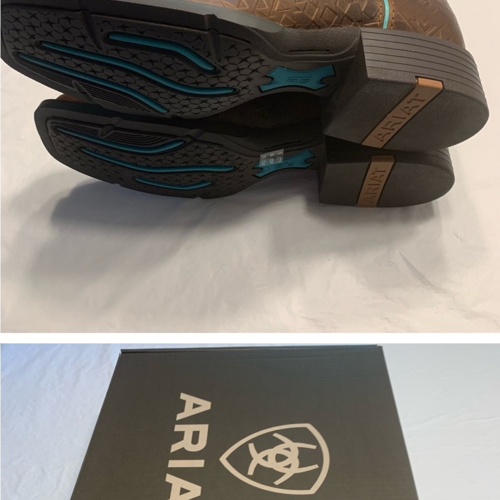 Ariat Brown and Teal Boots